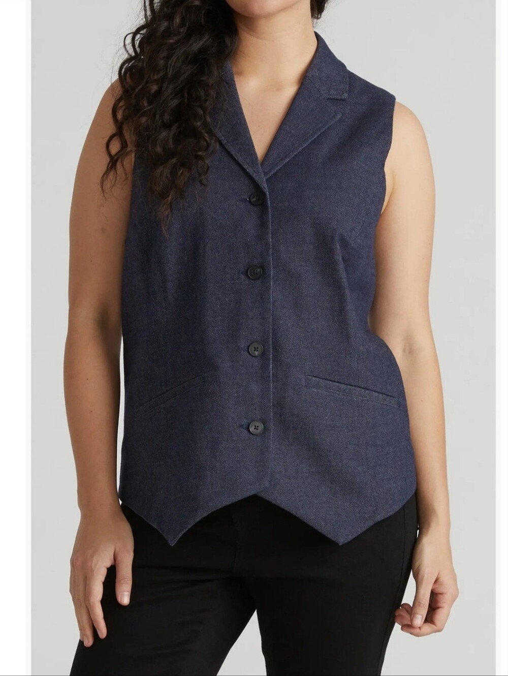 Universal Standard Edwin Denim Look Vest